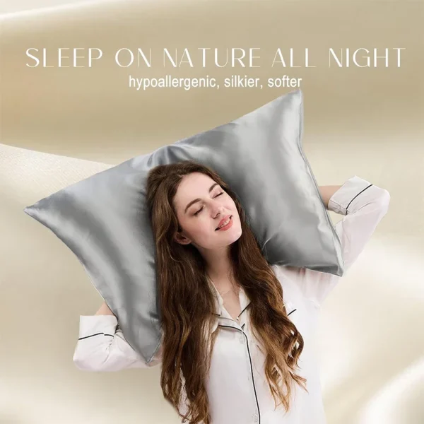 Pure Mulberry Silk Pillowcase Hidden Zipper