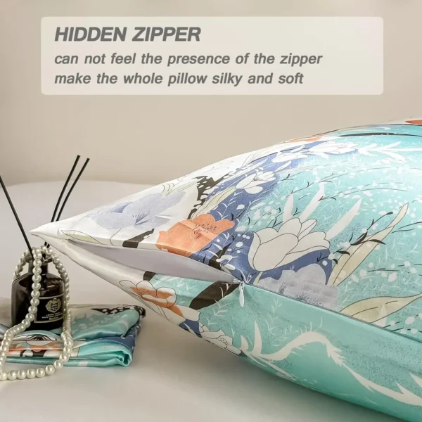 Pure Mulberry Silk Pillowcase Zipper Closure