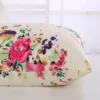 Floral Mulberry Silk Pillowcase with Zipper
