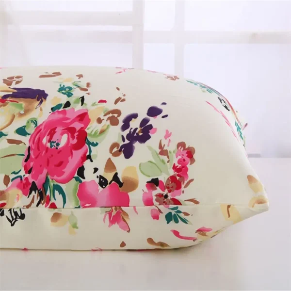 Floral Mulberry Silk Pillowcase with Zipper