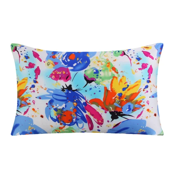 Floral Mulberry Silk Pillowcase with Zipper